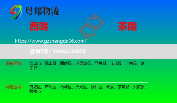 西畴县到茶陵县物流专线