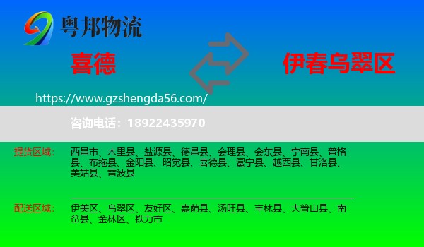 喜德县到乌翠区物流专线