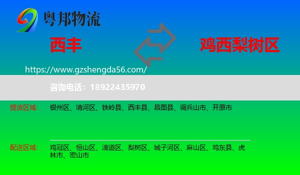 西丰县到梨树区物流专线