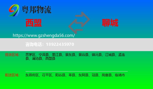 西盟县到聊城物流