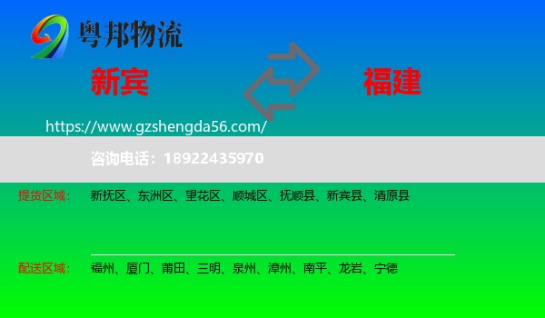 新宾县到福建物流