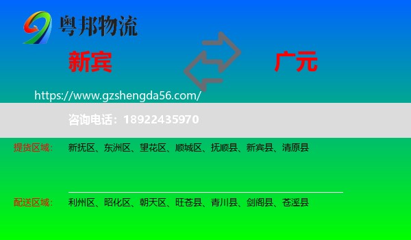 新宾县到广元物流