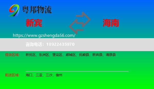 新宾县到海南物流