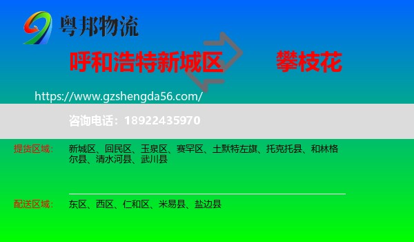 新城区到攀枝花物流专线