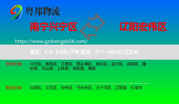 兴宁区到宏伟区物流专线