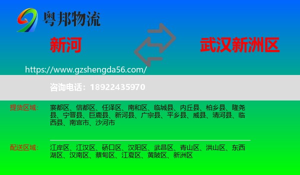 新河县到新洲区物流专线