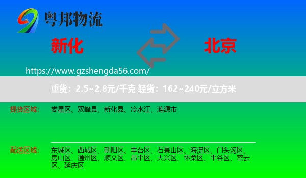 新化县到北京专线
