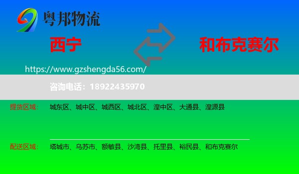 西宁到和布克赛尔物流专线