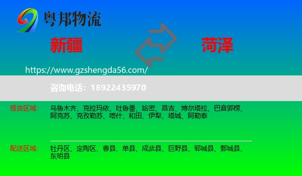 新疆到菏泽物流