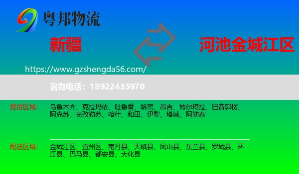新疆到金城江区物流专线