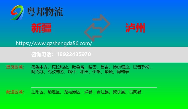 新疆到泸州物流