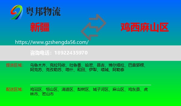 新疆到麻山区物流专线
