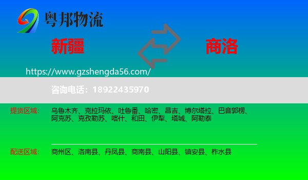 新疆到商洛物流