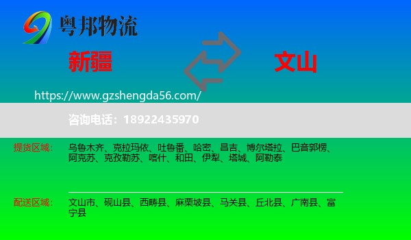 新疆到文山物流
