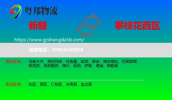 新疆到西区物流专线