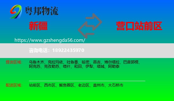 新疆到站前区物流专线