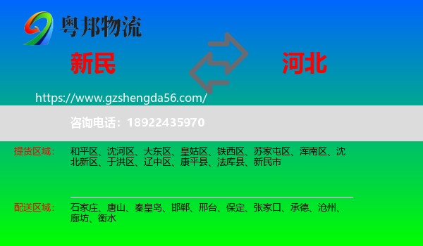 新民市到河北物流
