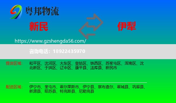 新民市到伊犁物流