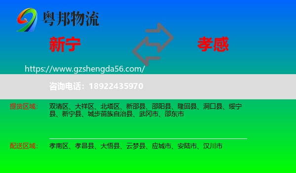 新宁县到孝感物流