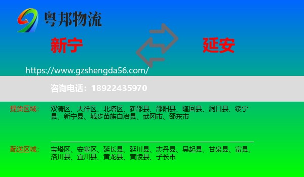 新宁县到延安物流