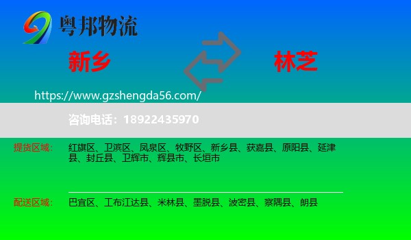 新乡到林芝物流