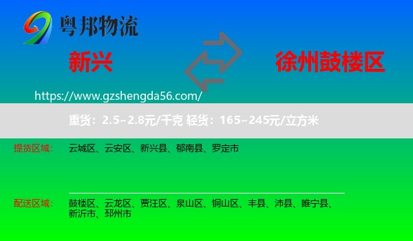 新兴县到鼓楼区物流专线