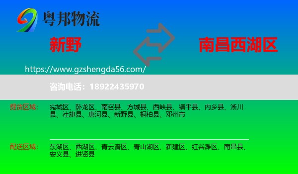 新野县到西湖区物流专线
