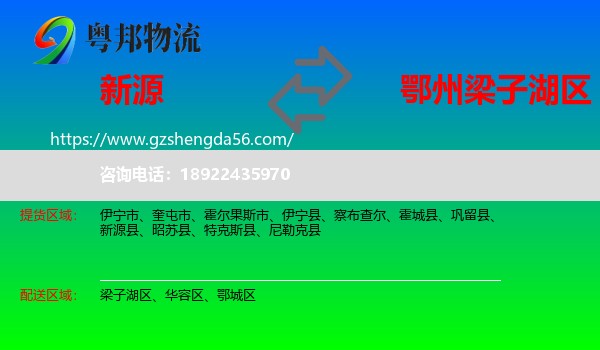 新源县到梁子湖区物流专线