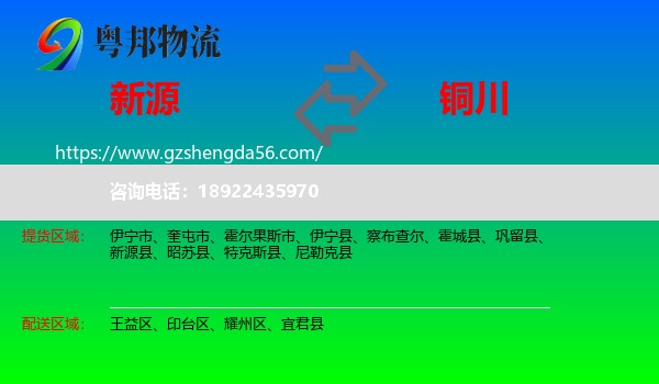 新源县到铜川物流专线