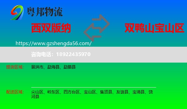 西双版纳到宝山区物流专线