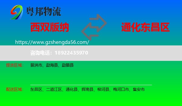 西双版纳到东昌区物流专线