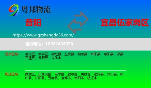 昔阳县到伍家岗区物流专线