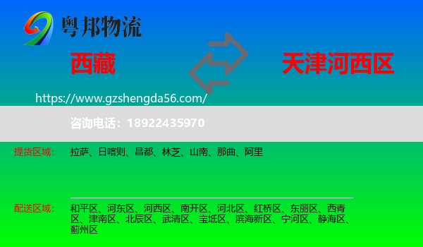 西藏到河西区物流