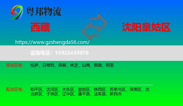 西藏到皇姑区物流专线