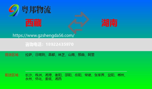 西藏到湖南物流