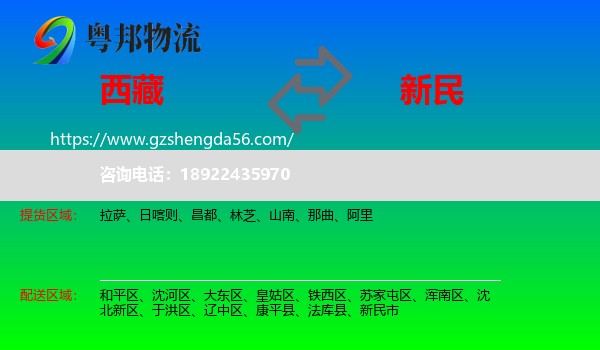 西藏到新民市物流专线