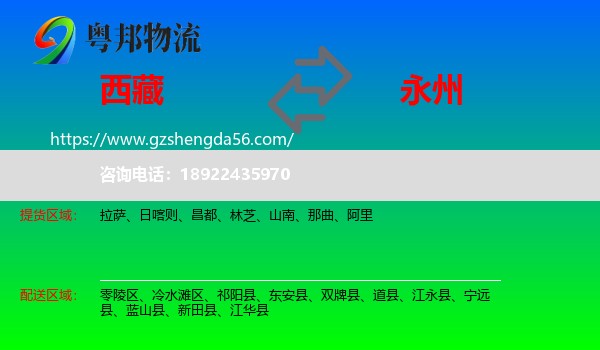 西藏到永州物流