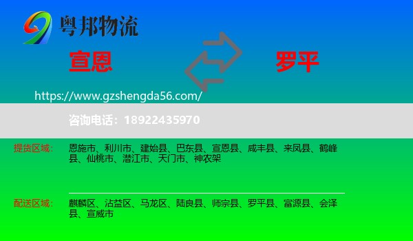 宣恩县到罗平县物流专线