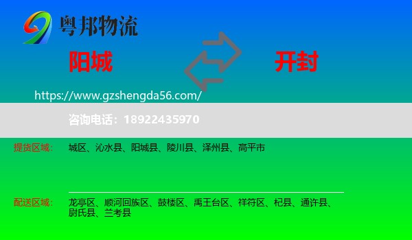 阳城县到开封物流专线