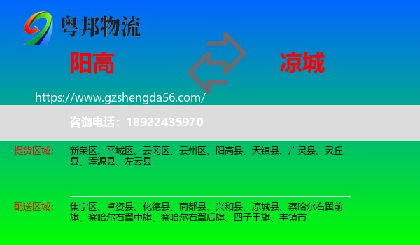 阳高县到凉城县物流专线