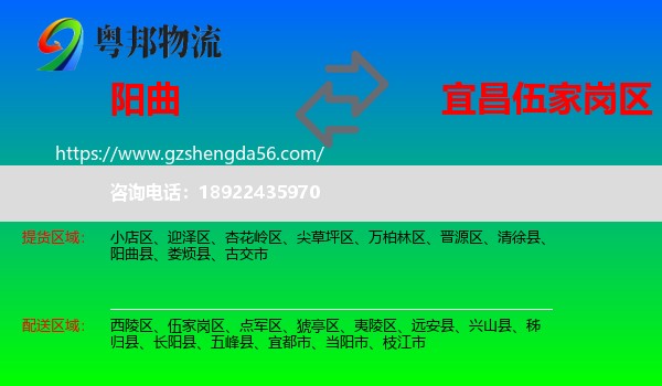 阳曲县到伍家岗区物流专线