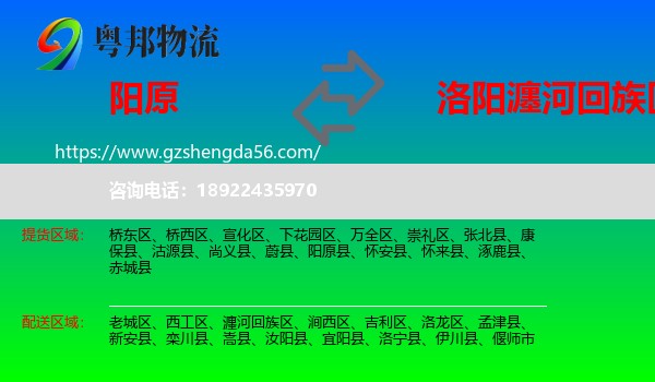 阳原县到瀍河回族区物流专线