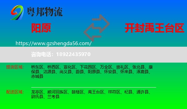阳原县到禹王台区物流专线