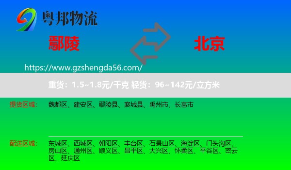鄢陵县到北京专线