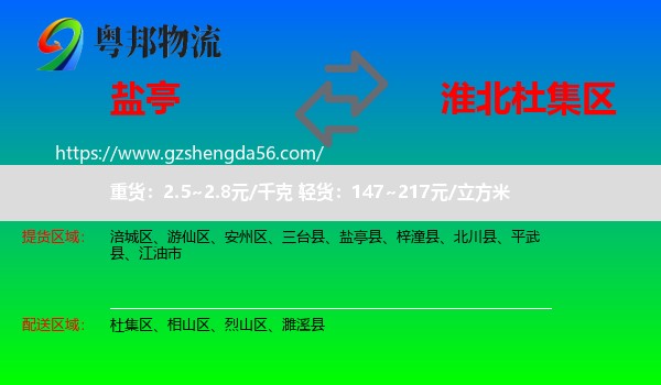 盐亭县到杜集区物流专线