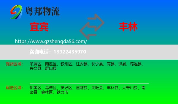 宜宾到丰林县物流专线