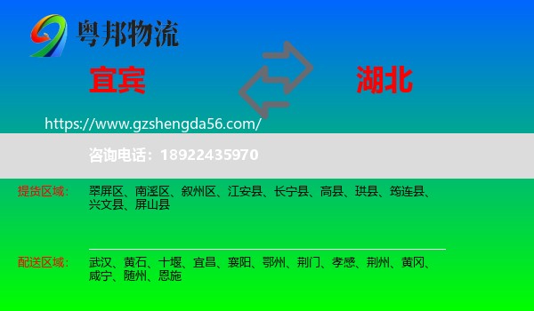 宜宾到湖北物流