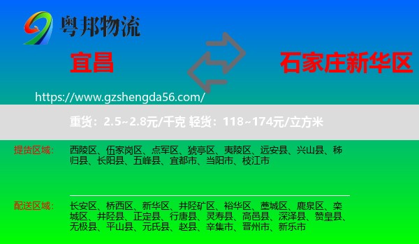 宜昌到新华区物流专线