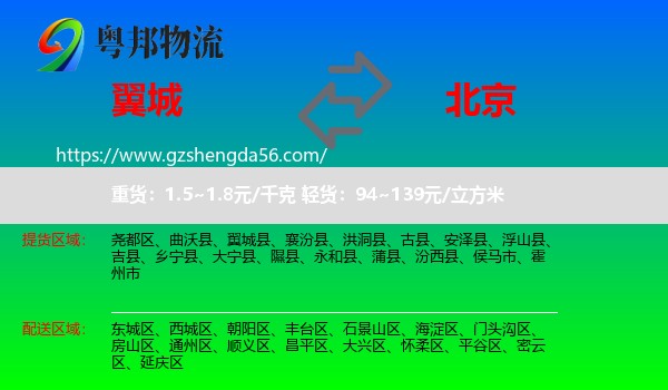 翼城县到北京专线