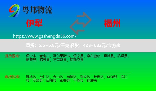伊犁到福州专线